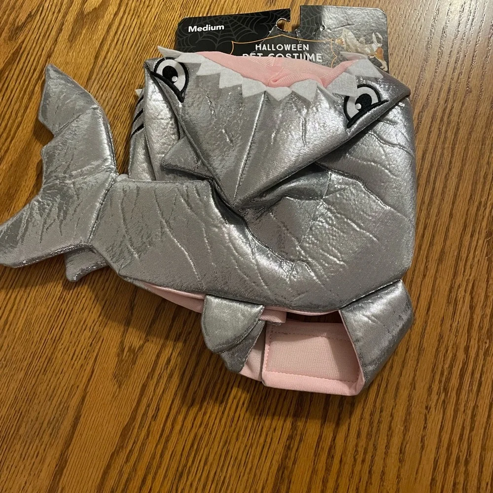 Halloween Shark dress up dog costume